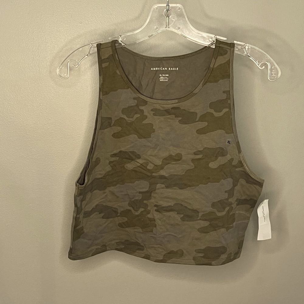 American Eagle Camo Crop Top
